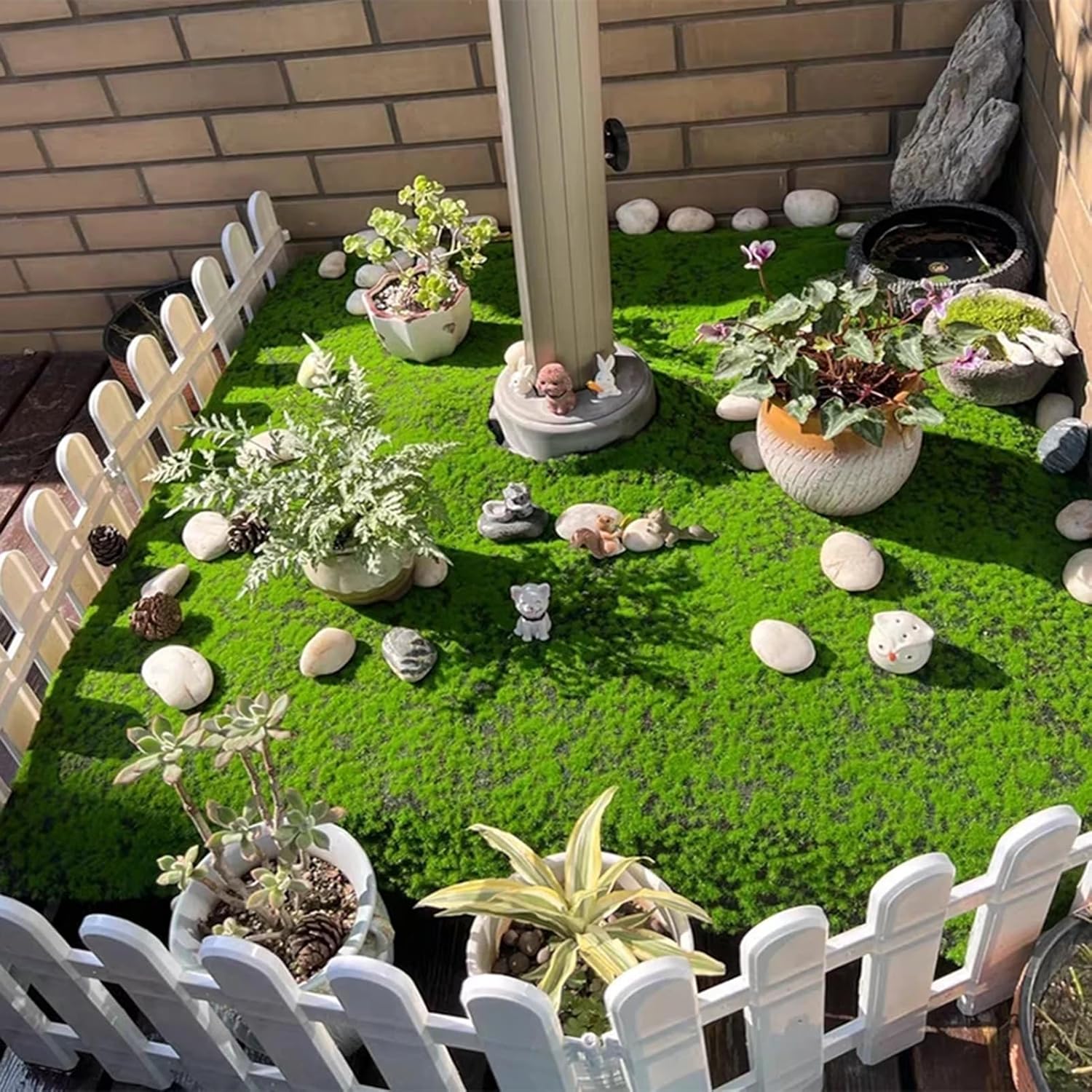 Artificial Moss Mat Fake Grass - Preserved Moss Sheet review and price