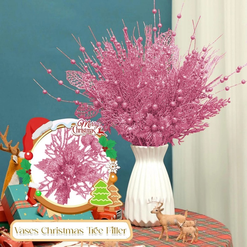 12Pcs Pink Christmas Tree Deco - Florist Supply Bulk review and price