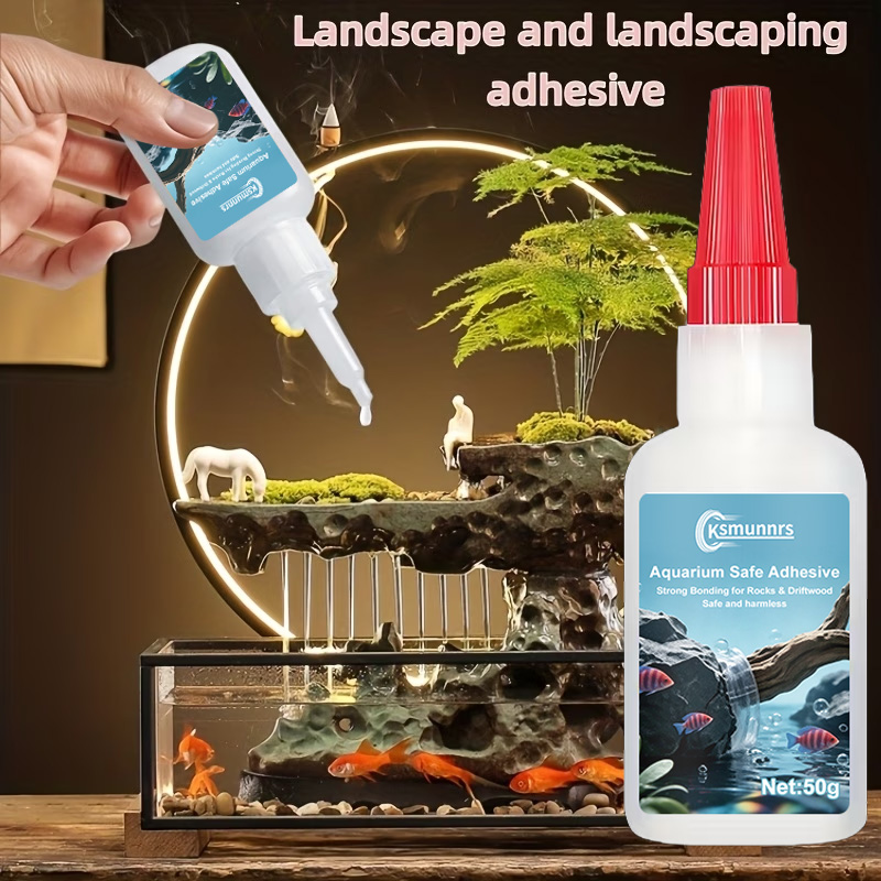 Aquarium Landscape Glue, Quick - Preserved Moss Sheet review and price